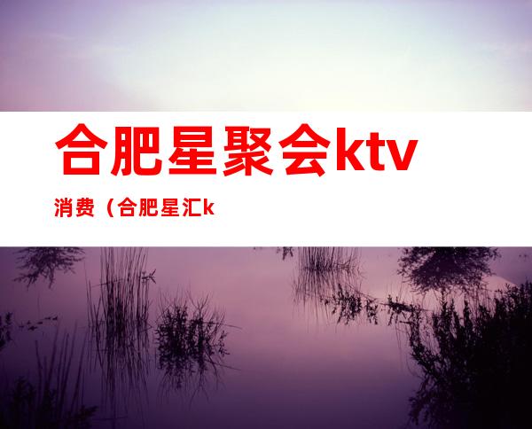 合肥星聚会ktv消费（合肥星汇ktv）