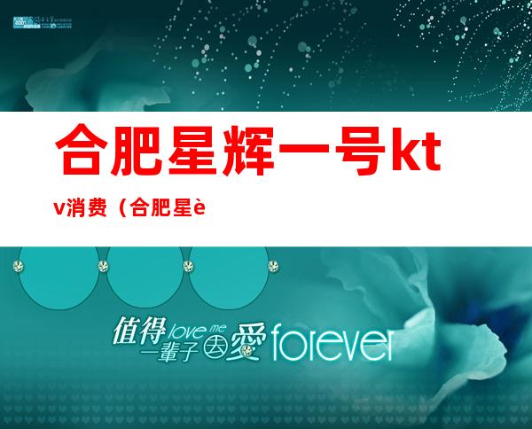 合肥星辉一号ktv消费（合肥星辉一号ktv消费多少）