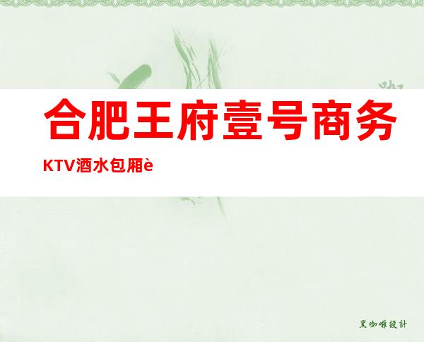 合肥王府壹号商务KTV酒水包厢贵不贵，公主怎么消费。