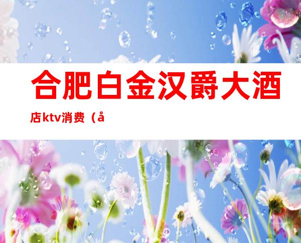 合肥白金汉爵大酒店ktv消费（合肥白金汉爵ktv出台费怎么结）