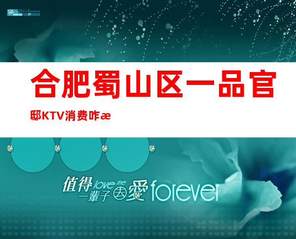 合肥蜀山区一品官邸KTV消费咋样？玩得开吗有什么服务。