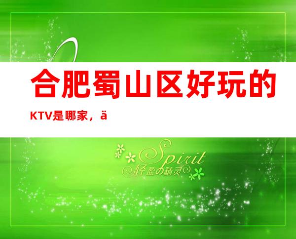 合肥蜀山区好玩的KTV是哪家，什么位置怎么消费 – 合肥蜀山商务KTV