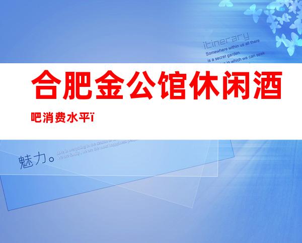 合肥金公馆休闲酒吧消费水平，金公馆是商务的吗。