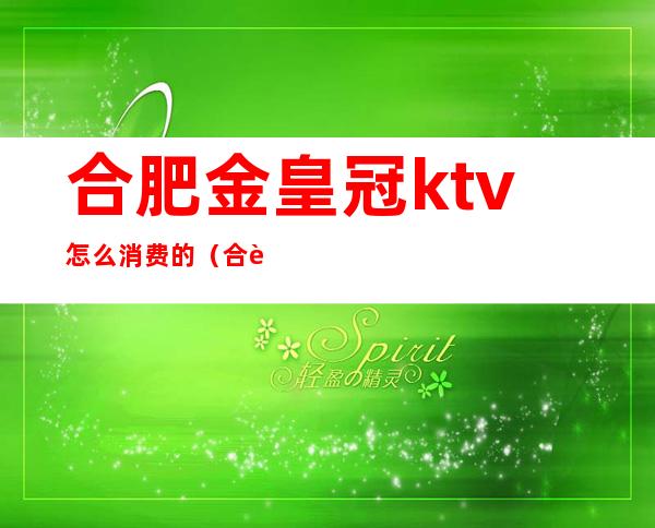 合肥金皇冠ktv怎么消费的（合肥环球金殿ktv）