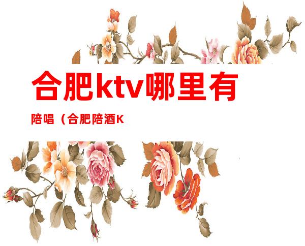 合肥ktv哪里有陪唱（合肥陪酒KTV）