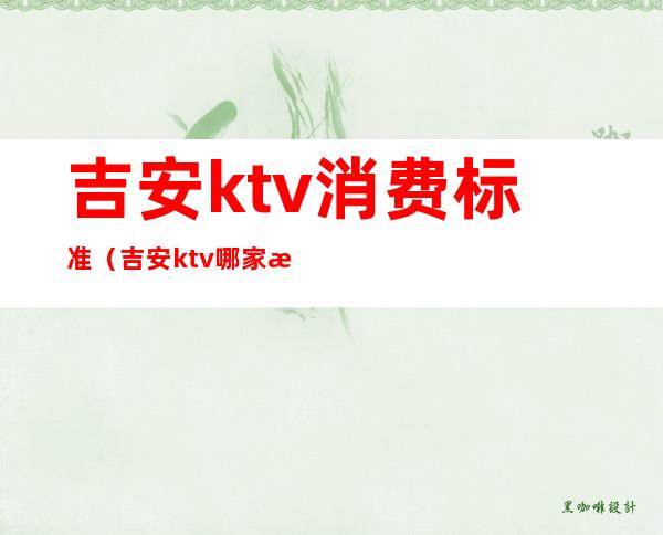 吉安ktv消费标准（吉安ktv哪家最好）