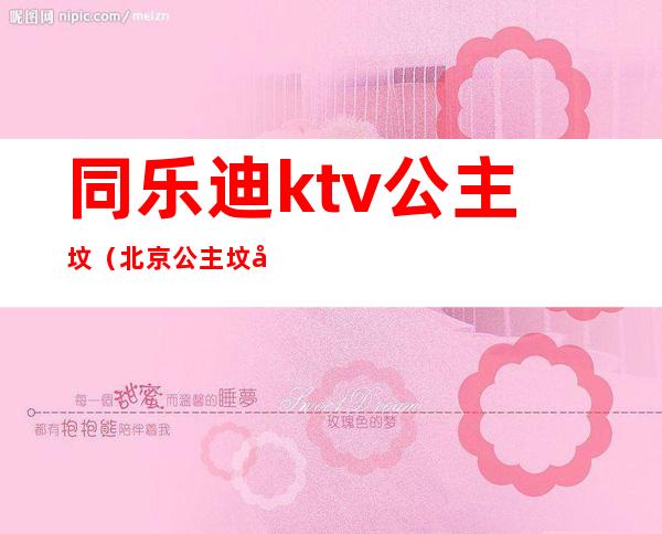 同乐迪ktv公主坟（北京公主坟同乐迪营业了吗）