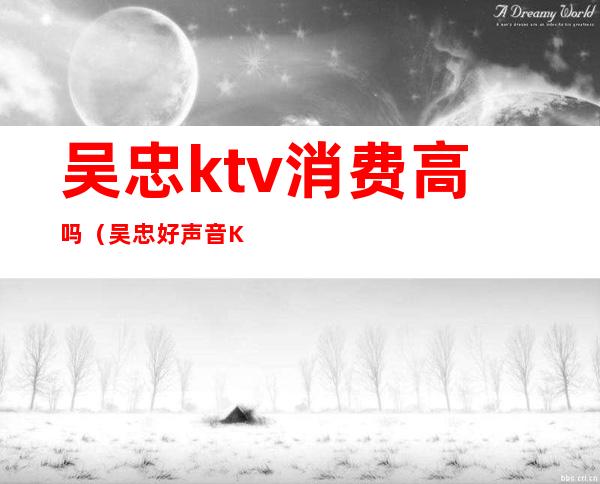 吴忠ktv消费高吗（吴忠好声音KTV）