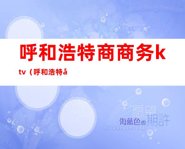 呼和浩特商商务ktv（呼和浩特商务局官网）