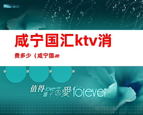 咸宁国汇ktv消费多少（咸宁国汇ktv正规吗）