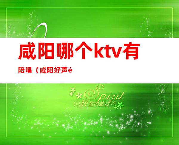 咸阳哪个ktv有陪唱（咸阳好声音ktv陪酒）