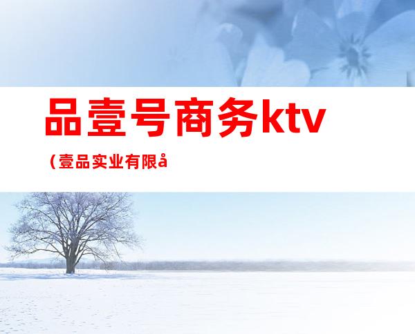 品壹号商务ktv（壹品实业有限公司）