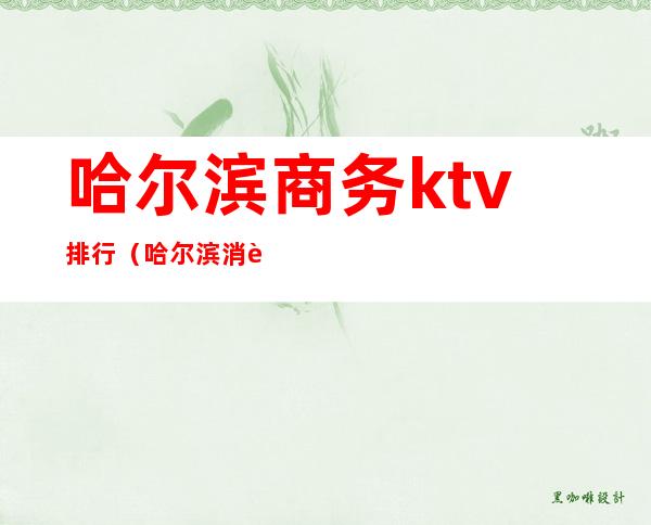 哈尔滨商务ktv排行（哈尔滨消费最高的ktv）