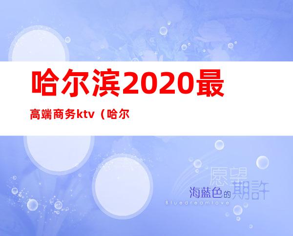 哈尔滨2020最高端商务ktv（哈尔滨商务2线）