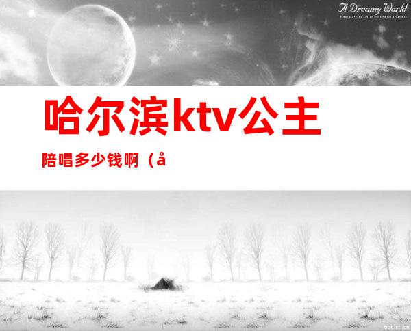 哈尔滨ktv公主陪唱多少钱啊（哈尔滨ktv公主多少钱能干）