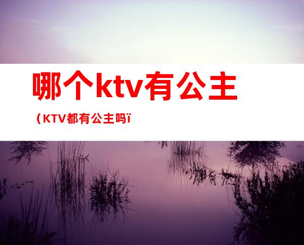 哪个ktv有公主（KTV都有公主吗）