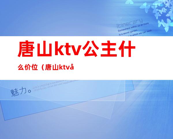 唐山ktv公主什么价位（唐山ktv公主什么价位一个）