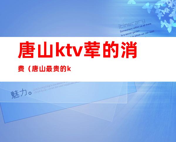 唐山ktv荤的消费（唐山最贵的ktv）