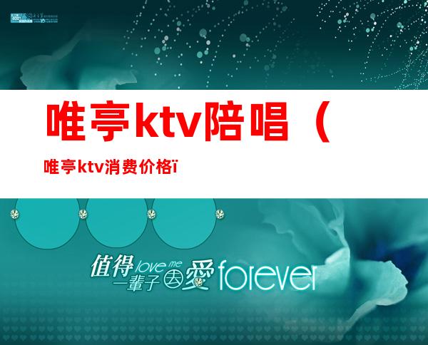 唯亭ktv陪唱（唯亭ktv消费价格）