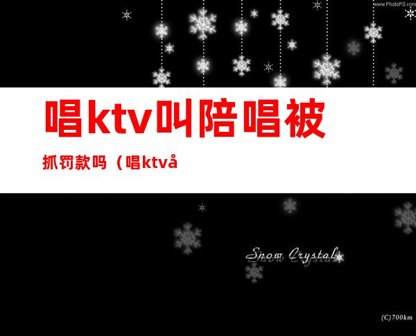 唱ktv叫陪唱被抓罚款吗（唱ktv叫陪唱被抓罚款吗）