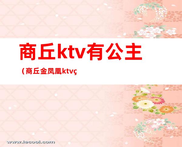 商丘ktv有公主（商丘金凤凰ktv的公主）