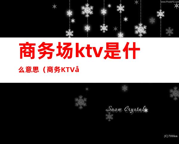 商务场ktv是什么意思（商务KTV啥意思）