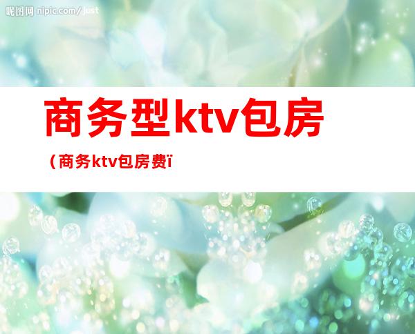 商务型ktv包房（商务ktv包房费）