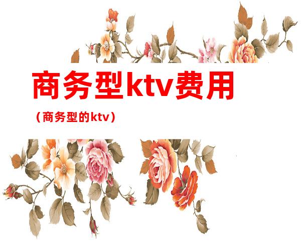 商务型ktv费用（商务型的ktv）