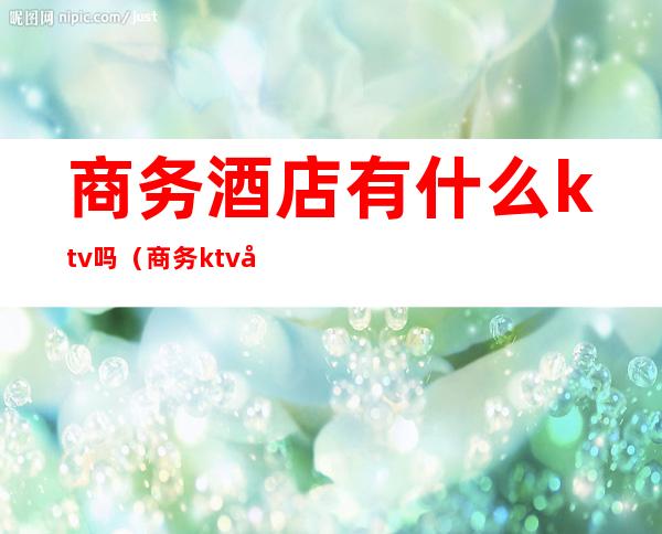 商务酒店有什么ktv吗（商务ktv多少钱）