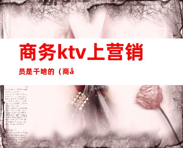 商务ktv上营销员是干啥的（商务ktv营销员是做什么的）