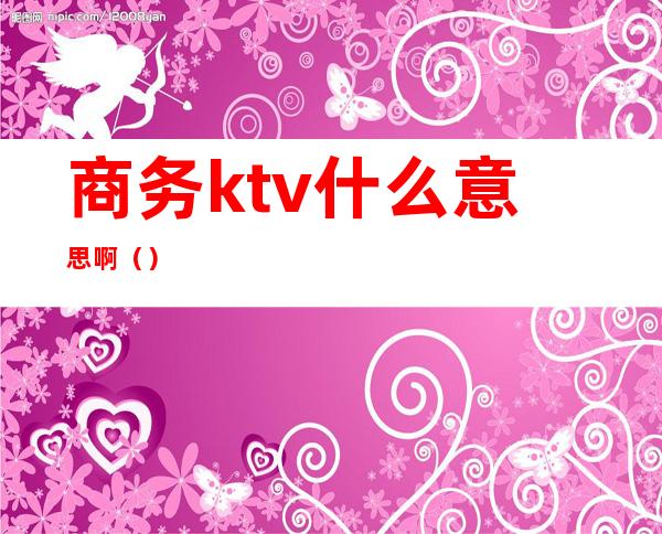 商务ktv什么意思啊（）