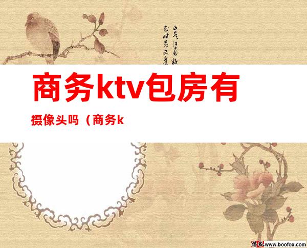 商务ktv包房有摄像头吗（商务ktv包房有摄像头吗安全吗）