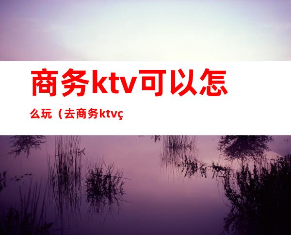 商务ktv可以怎么玩（去商务ktv玩规矩）