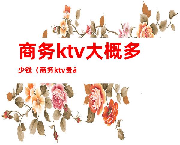 商务ktv大概多少钱（商务ktv贵吗）