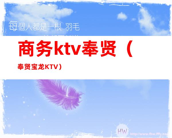 商务ktv奉贤（奉贤宝龙KTV）