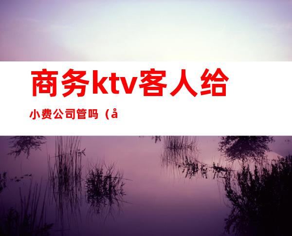 商务ktv客人给小费公司管吗（商务ktv小费是什么意思）