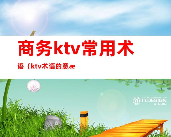 商务ktv常用术语（ktv术语的意思）