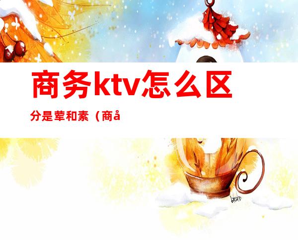 商务ktv怎么区分是荤和素（商务ktv和普通ktv的区别）