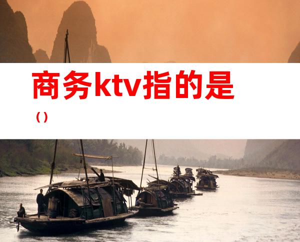 商务ktv指的是（）