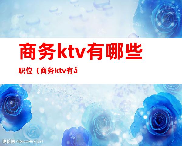 商务ktv有哪些职位（商务ktv有哪些职位呢）