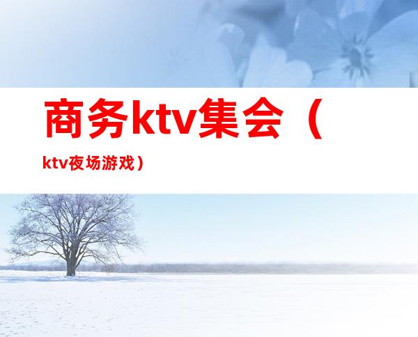 商务ktv集会（ktv夜场游戏）