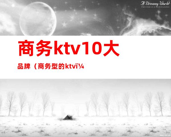 商务ktv10大品牌（商务型的ktv）