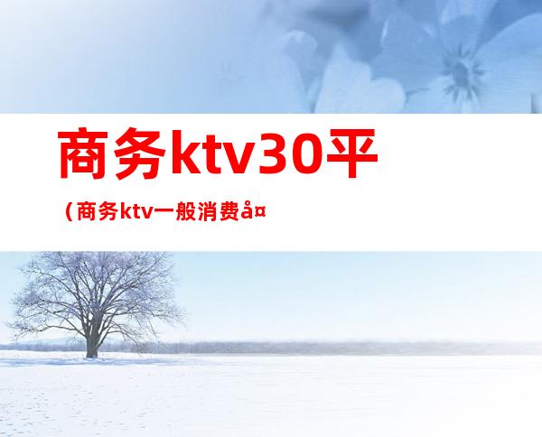 商务ktv30平（商务ktv一般消费多少）