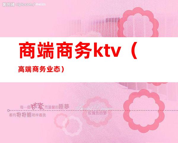 商端商务ktv（高端商务业态）