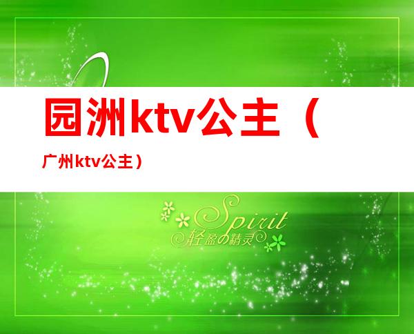 园洲ktv公主（广州 ktv 公主）