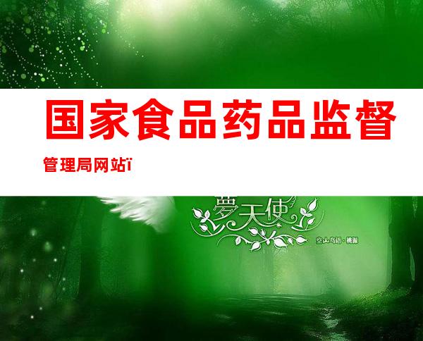 国家食品药品监督管理局网站（国家食品药品监督管理局网站入口）