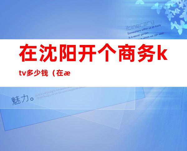 在沈阳开个商务ktv多少钱（在沈阳开个商务ktv多少钱）