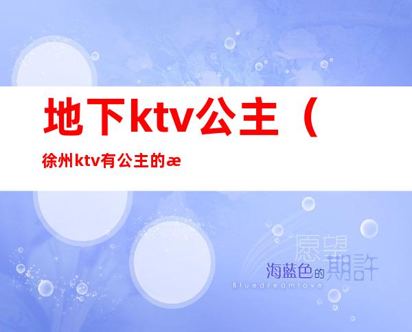 地下ktv公主（徐州ktv有公主的有哪些）