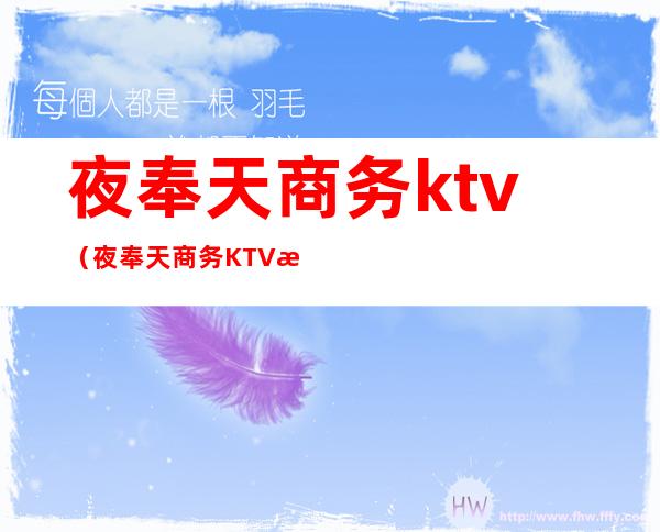 夜奉天商务ktv（夜奉天商务KTV怎么样）