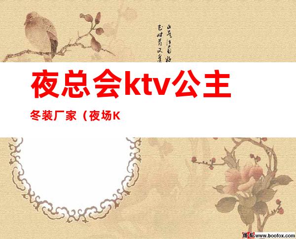 夜总会ktv公主冬装厂家（夜场KTV公主）